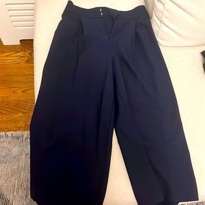 Club Monaco navy flair crop dress pants